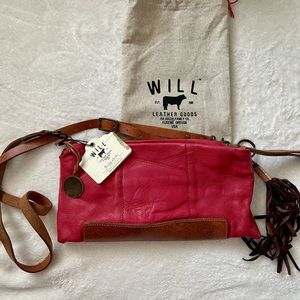 EUC Will Leather Goods Isabel Crossbody or Clutch styling